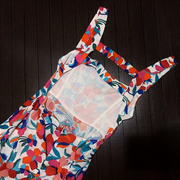 VICI • Linen Blend Hi-Lo Dress in Harvest Floral || Medium - Picture 7 of 8